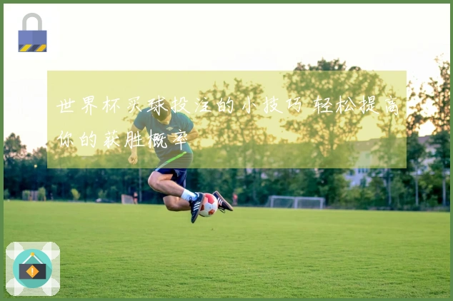 世界杯买球投注的小技巧 轻松提高你的获胜概率